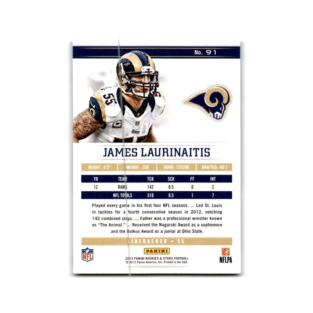 James Laurinaitis 2013 Panini Rookies & Stars #91 St. Louis Rams NM