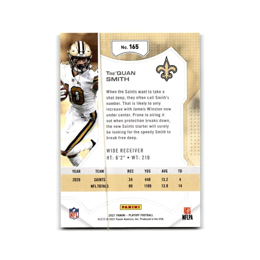 Tre'Quan Smith 2021 Panini Playoff #165 New Orleans Saints Football Card NM