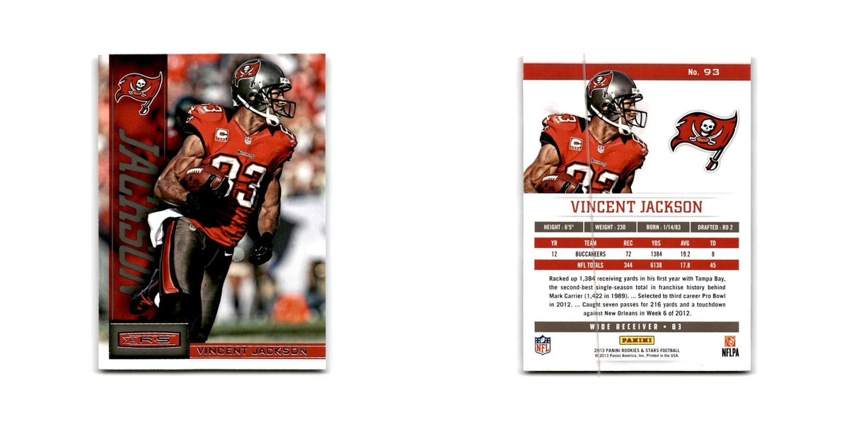 Vincent Jackson 2013 Panini Rookies & Stars #93 Tampa Bay Buccaneers NM