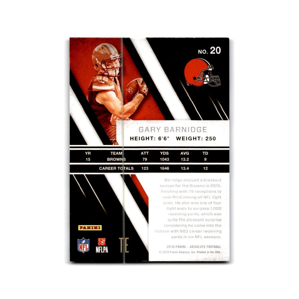 Gary Barnidge 2016 Panini Absolute #20 Cleveland Browns Football Card NM