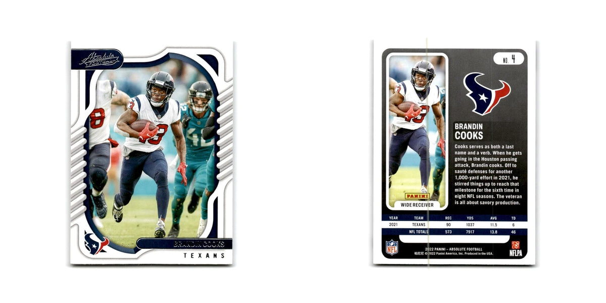 Brandin Cooks 2022 Panini Absolute #4 Houston Texans Football Card NM