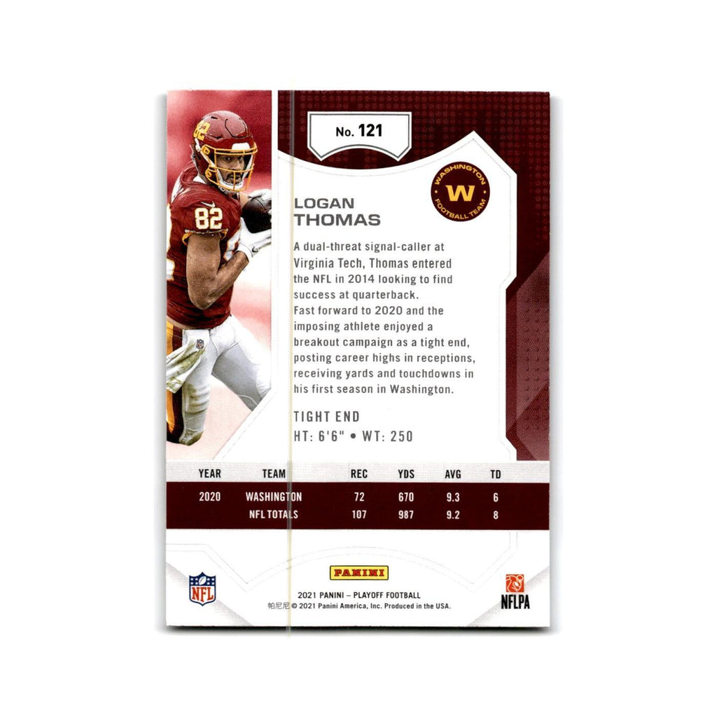 Logan Thomas 2021 Panini Playoff #121 Washington Football Team Football Card NM