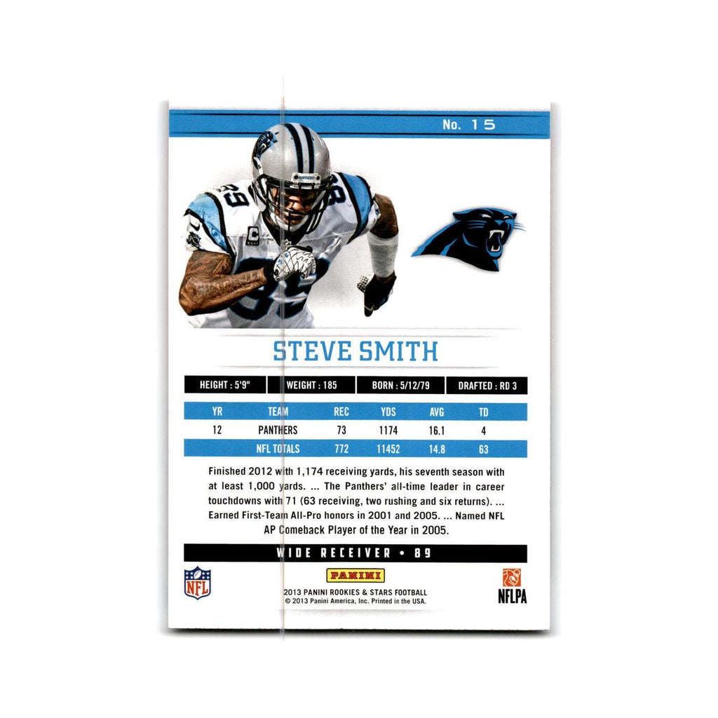 Steve Smith 2013 Panini Rookies & Stars #15 Carolina Panthers Football Card NM