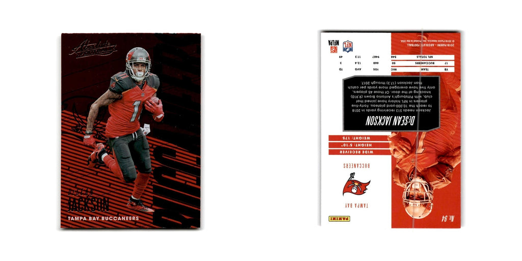DeSean Jackson 2018 Panini Absolute #94 Tampa Bay Buccaneers Football Card NM
