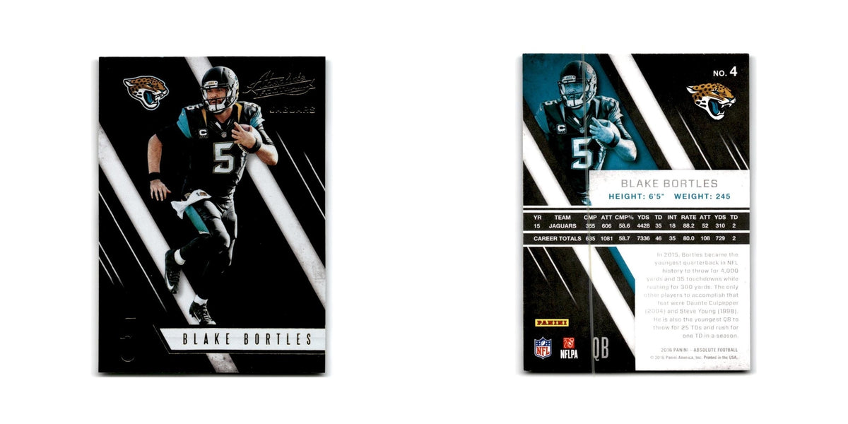 Blake Bortles 2016 Panini Absolute #4 Jacksonville Jaguars Football Card NM