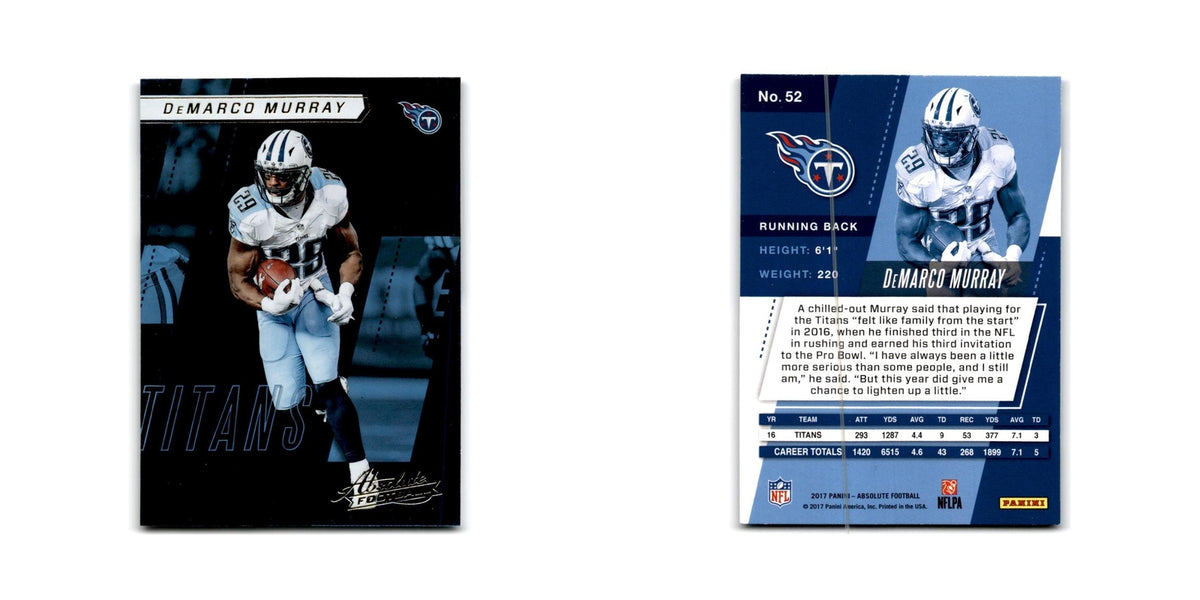 DeMarco Murray 2017 Panini Absolute #52 Tennessee Titans Football Card NM