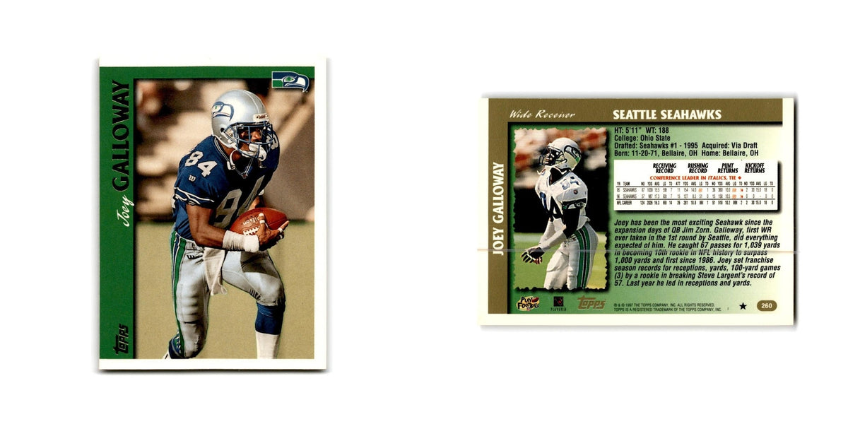 Joey Galloway 1997 Topps #260 Seattle Seahawks Football Card NM