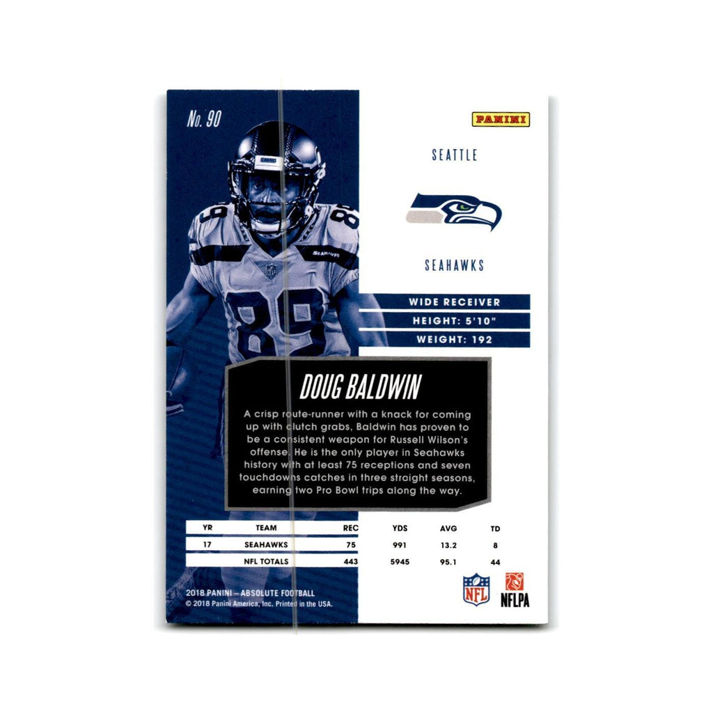 Doug Baldwin 2018 Panini Absolute #90 Seattle Seahawks Football Card NM