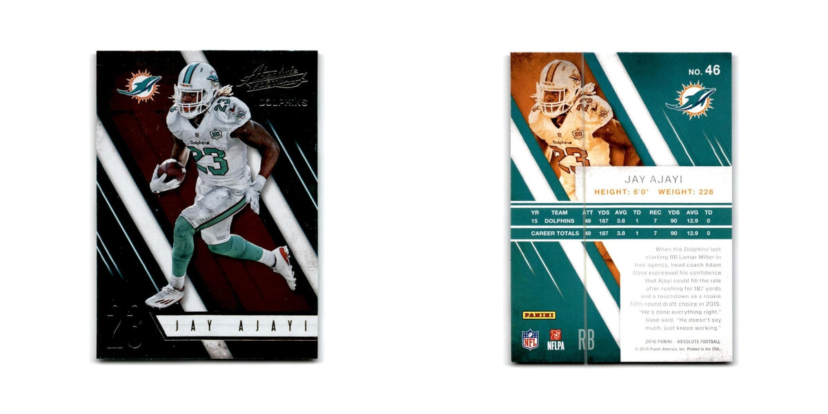 Jay Ajayi 2016 Panini Absolute #46 Miami Dolphins Football Card NM