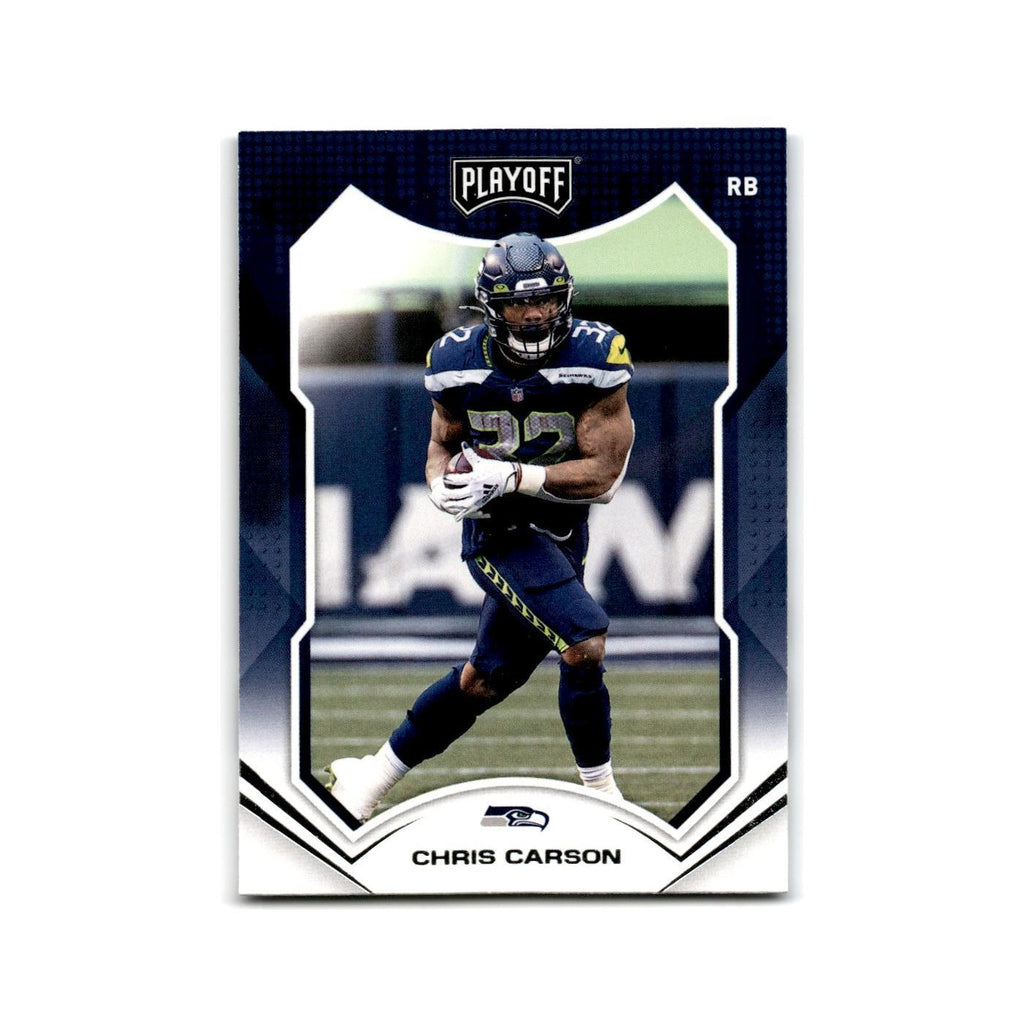 Chris Carson 2021 Panini Playoff #198 Seattle Seahawks Football Card NM