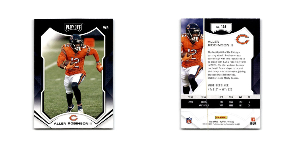 Allen Robinson II 2021 Panini Playoff #126 Chicago Bears Football Card NM
