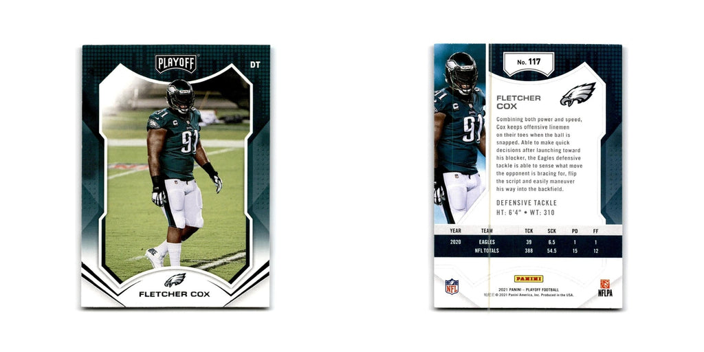 Fletcher Cox 2021 Panini Playoff #117 Philadelphia Eagles Football Card NM