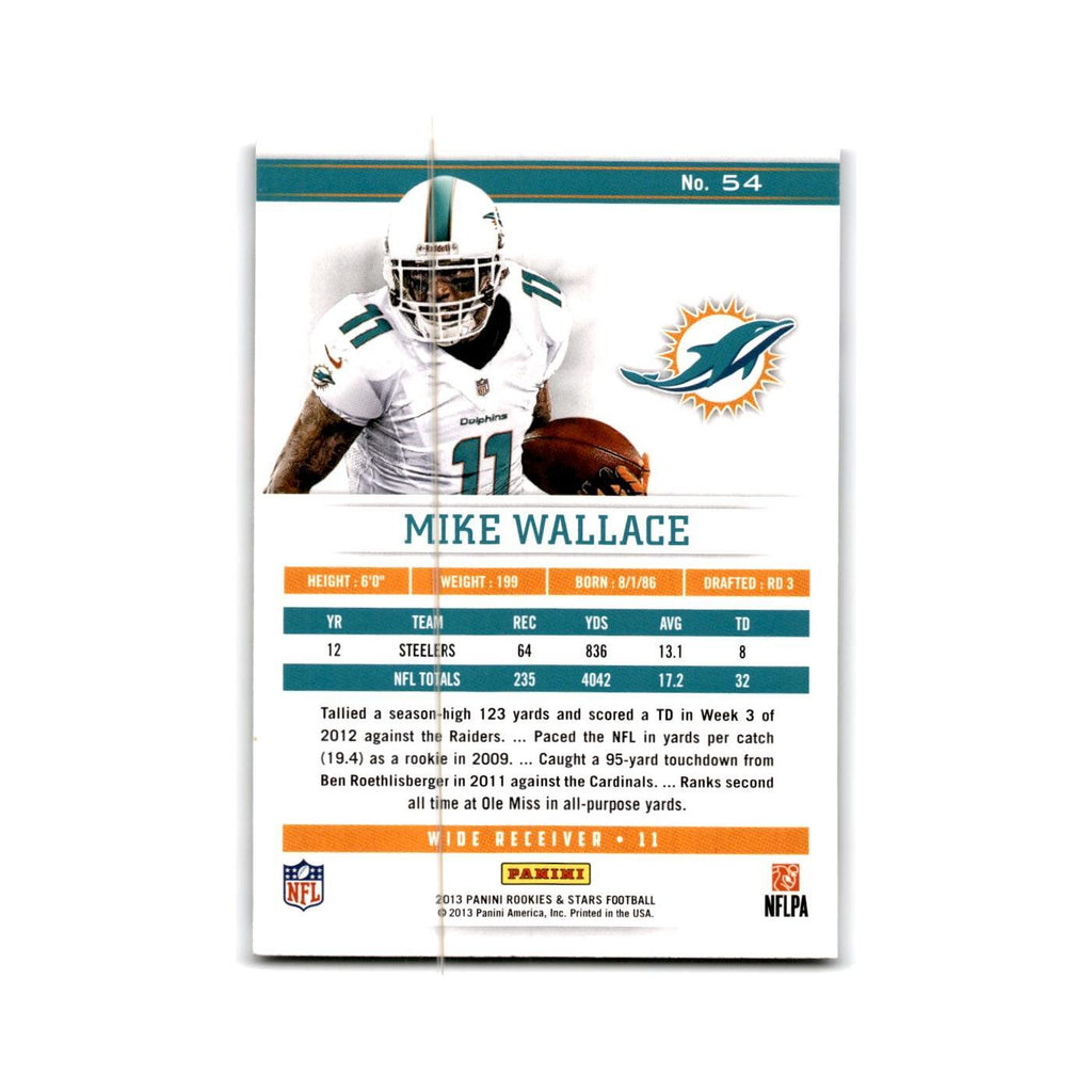 Mike Wallace 2013 Panini Rookies & Stars #54 Miami Dolphins Football Card NM