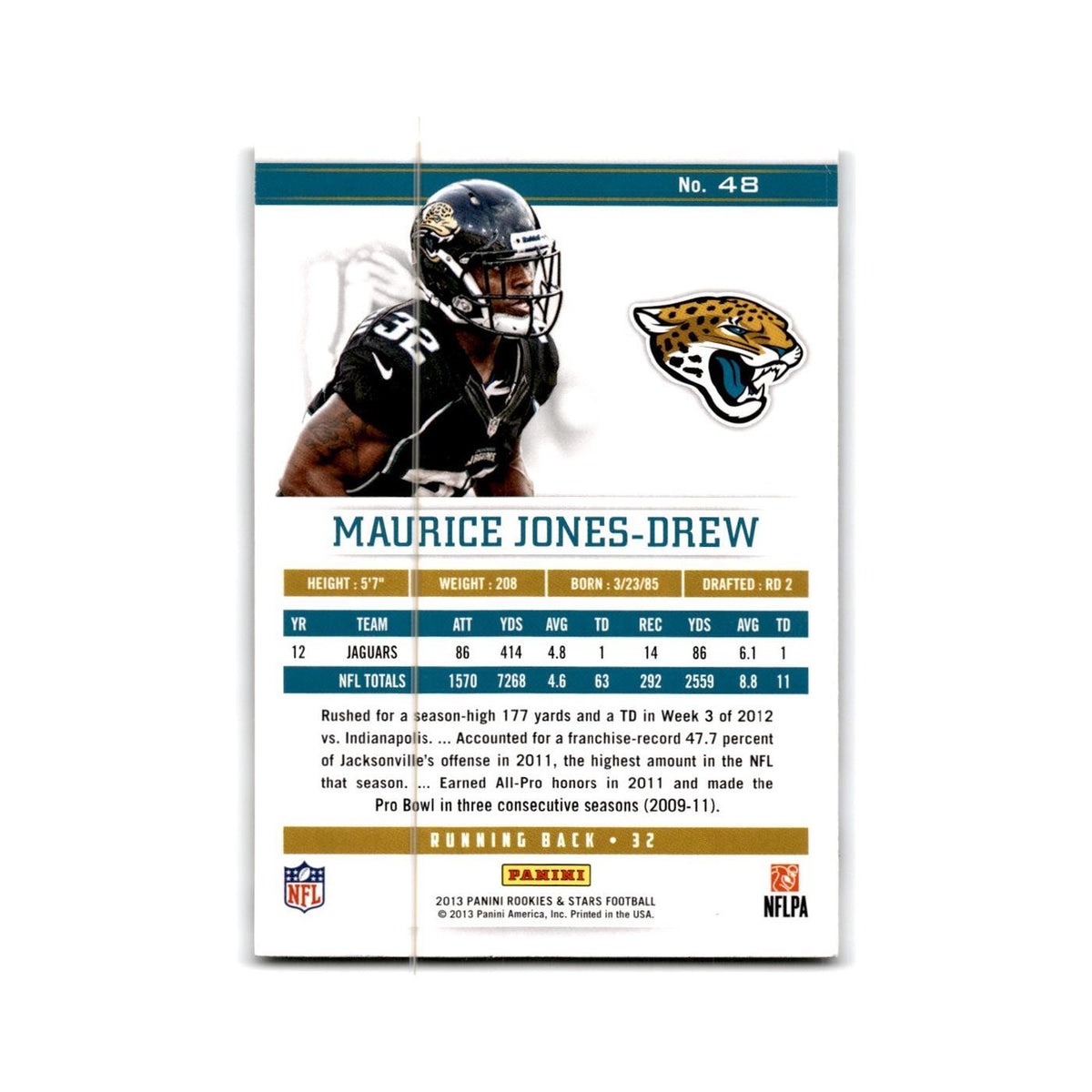 Maurice Jones-Drew 2013 Panini Rookies & Stars #48 Jacksonville Jaguars NM