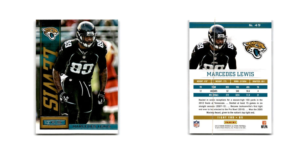 Marcedes Lewis 2013 Panini Rookies & Stars #49 Jacksonville Jaguars NM