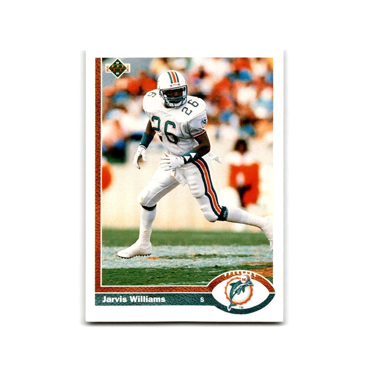 Jarvis Williams 1991 Upper Deck #51 Miami Dolphins Football Card NM