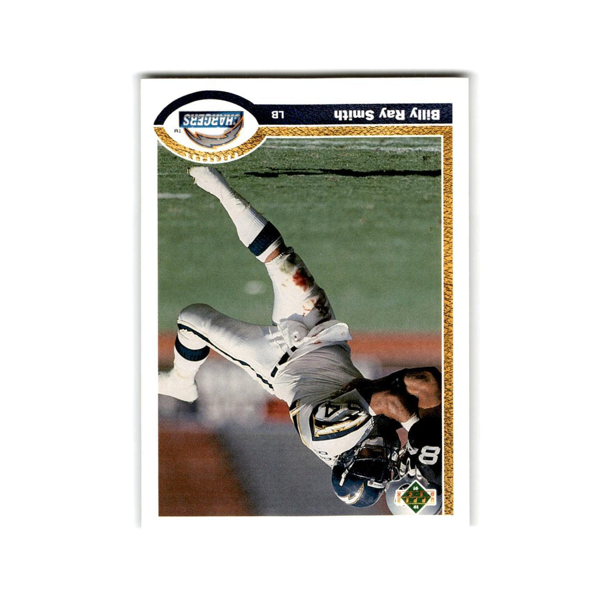 Billy Ray Smith 1991 Upper Deck #129 San Diego Chargers Football Card NM