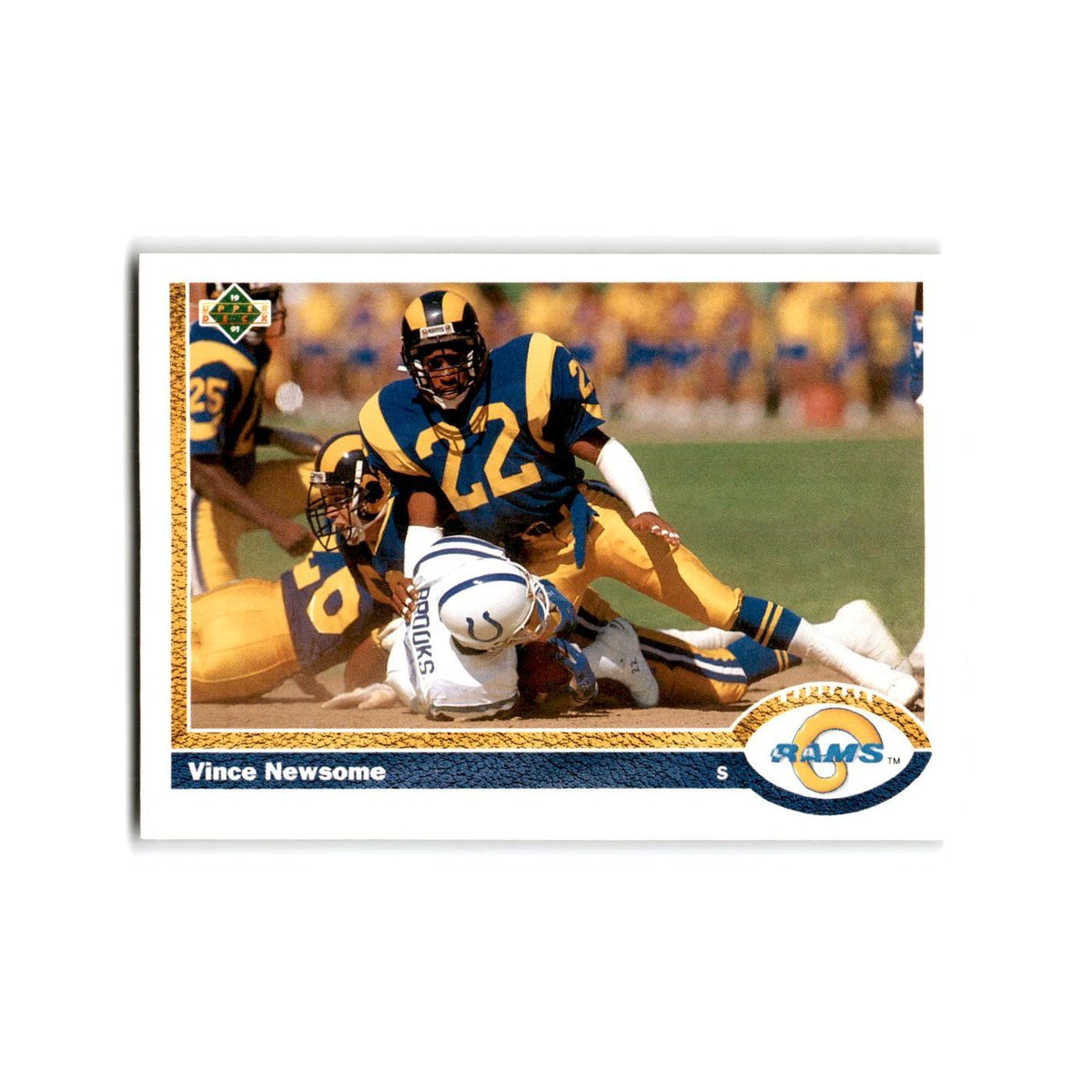 Vince Newsome 1991 Upper Deck #239 Los Angeles Rams Football Card NM