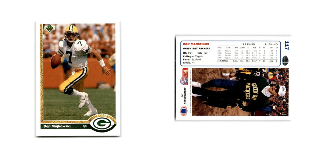 Don Majkowski 1991 Upper Deck #117 Green Bay Packers Football Card NM