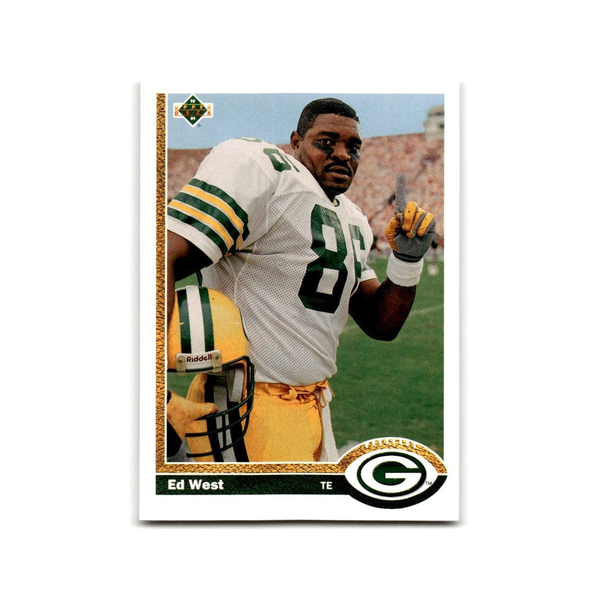 Ed West 1991 Upper Deck #380 Green Bay Packers Football Card NM