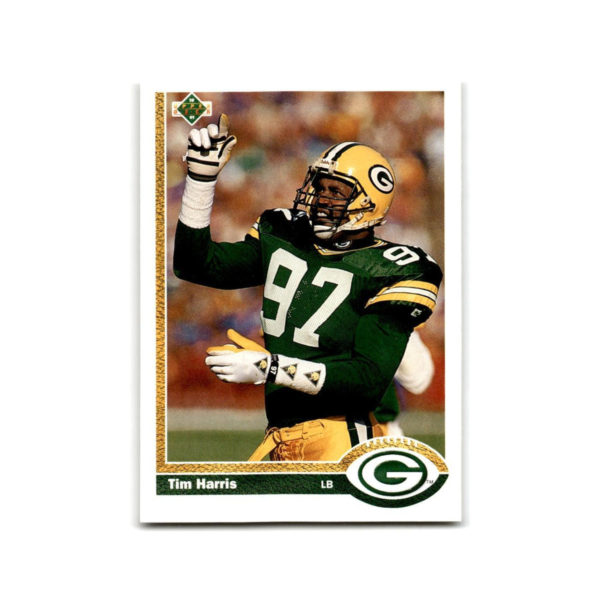 Tim Harris 1991 Upper Deck #138 Green Bay Packers Football Card NM
