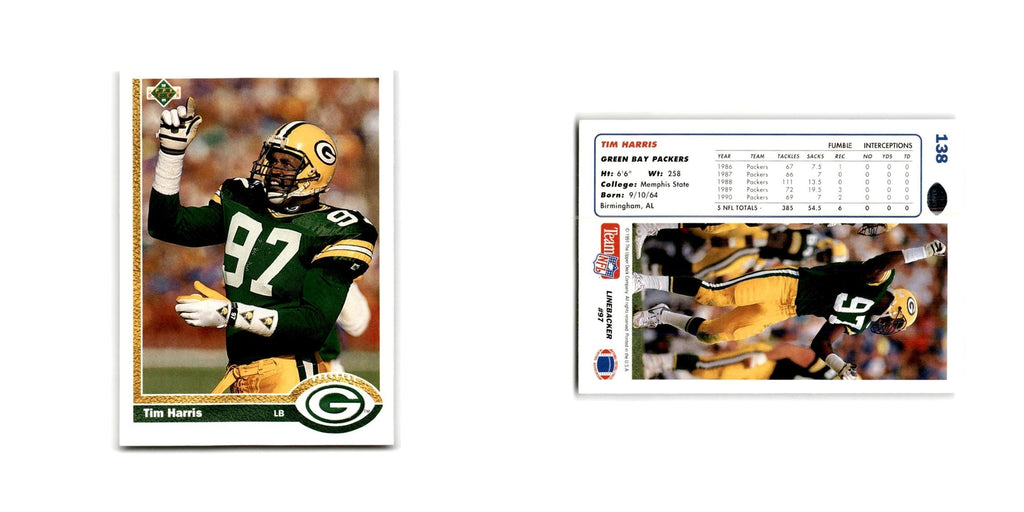 Tim Harris 1991 Upper Deck #138 Green Bay Packers Football Card NM