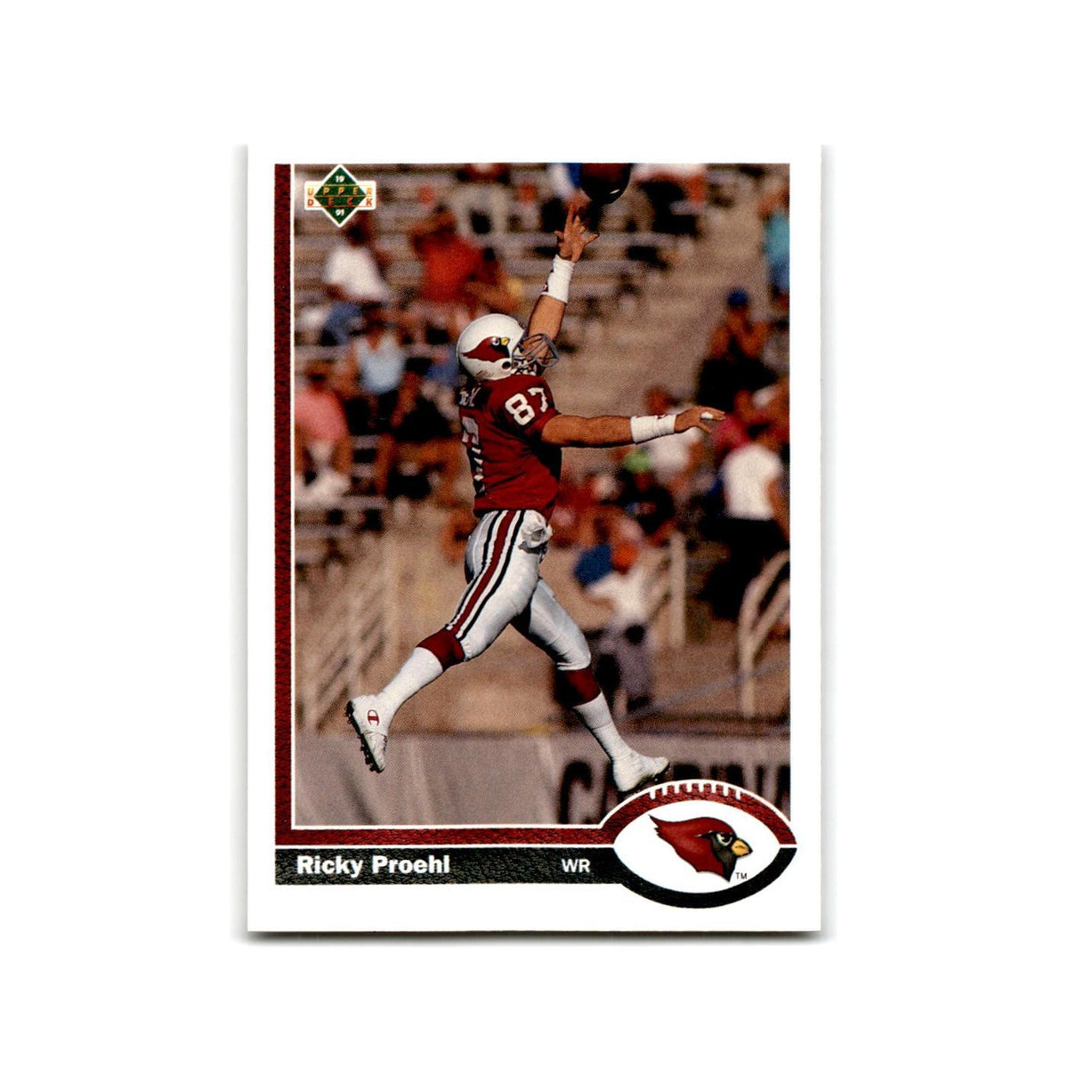 Ricky Proehl 1991 Upper Deck #132 Phoenix Cardinals Football Card NM