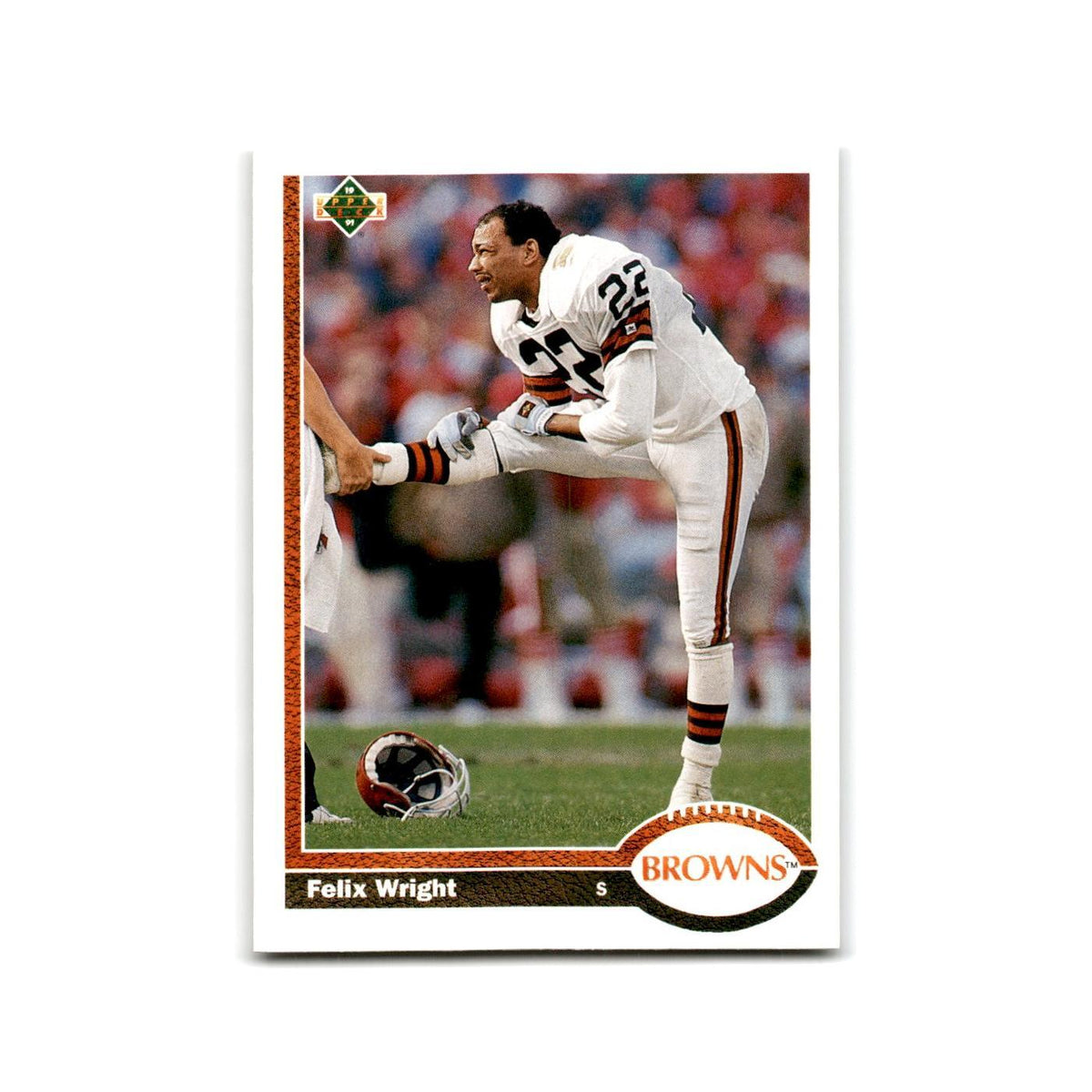 Felix Wright 1991 Upper Deck #243 Cleveland Browns Football Card NM
