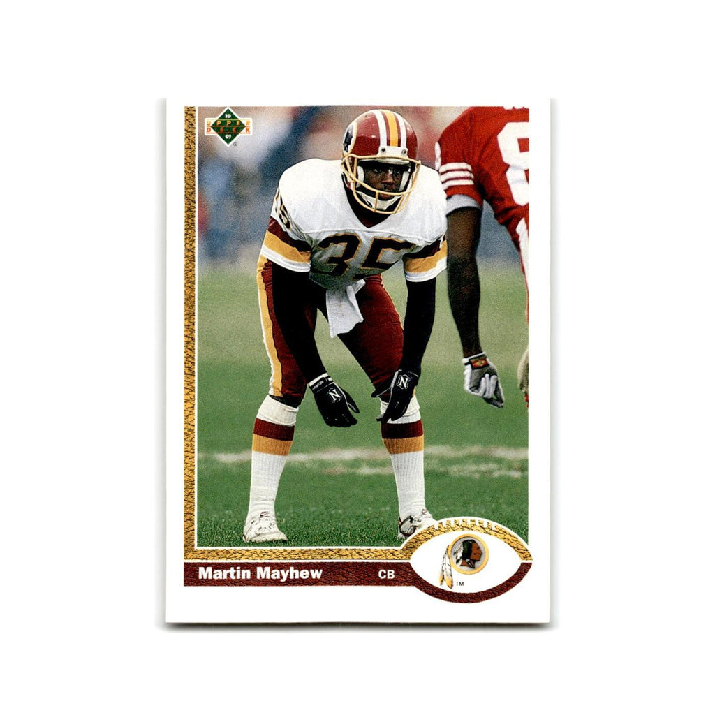 Martin Mayhew 1991 Upper Deck #47 Washington Redskins Football Card NM