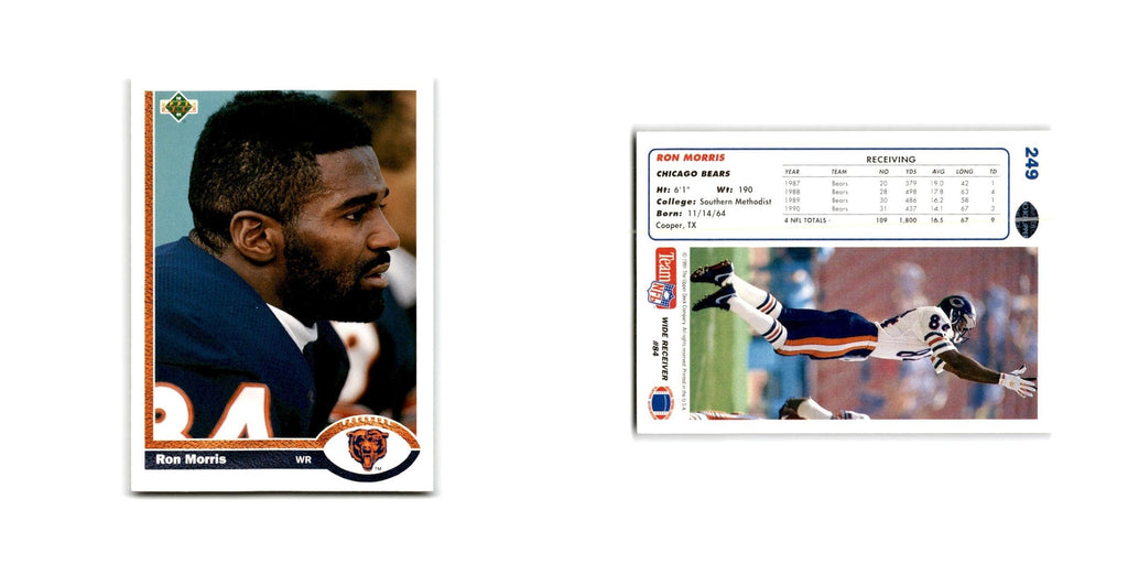 Ron Morris 1991 Upper Deck #249 Chicago Bears Football Card NM