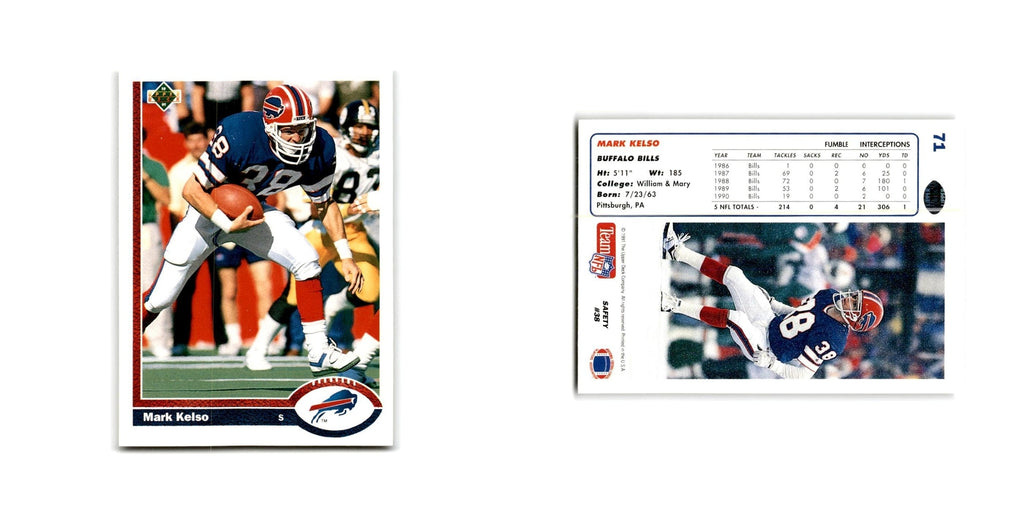 Mark Kelso 1991 Upper Deck #71 Buffalo Bills Football Card NM