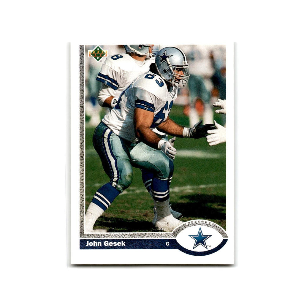 John Gesek 1991 Upper Deck #39 Dallas Cowboys Football Card NM