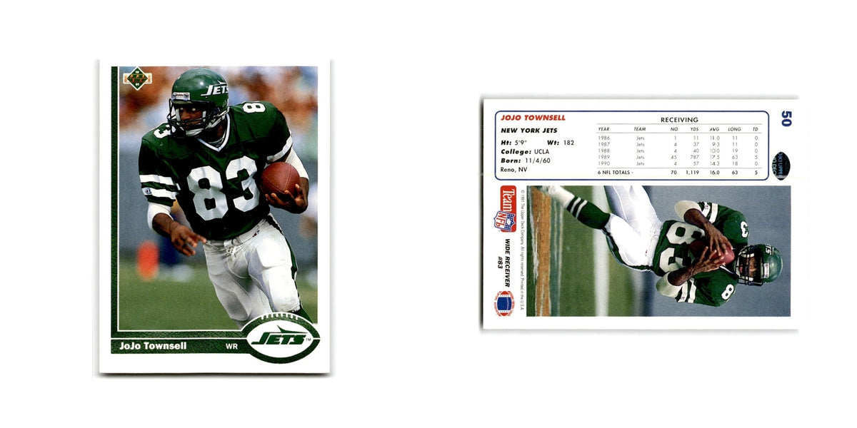 JoJo Townsell 1991 Upper Deck #50 New York Jets Football Card NM