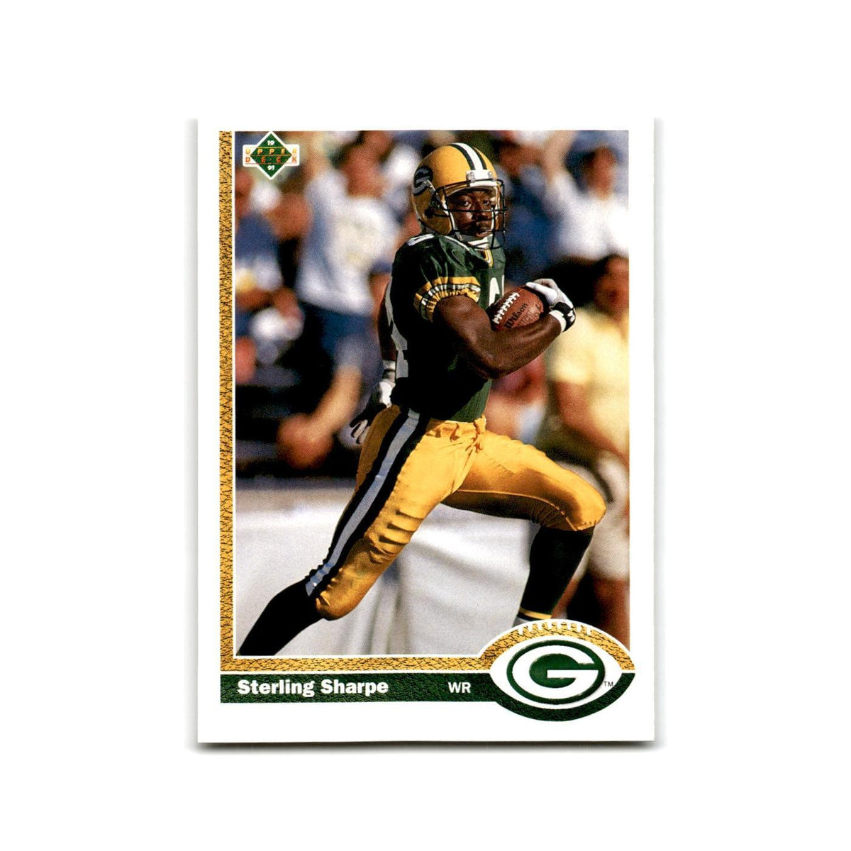 Sterling Sharpe 1991 Upper Deck #136 Green Bay Packers Football Card NM