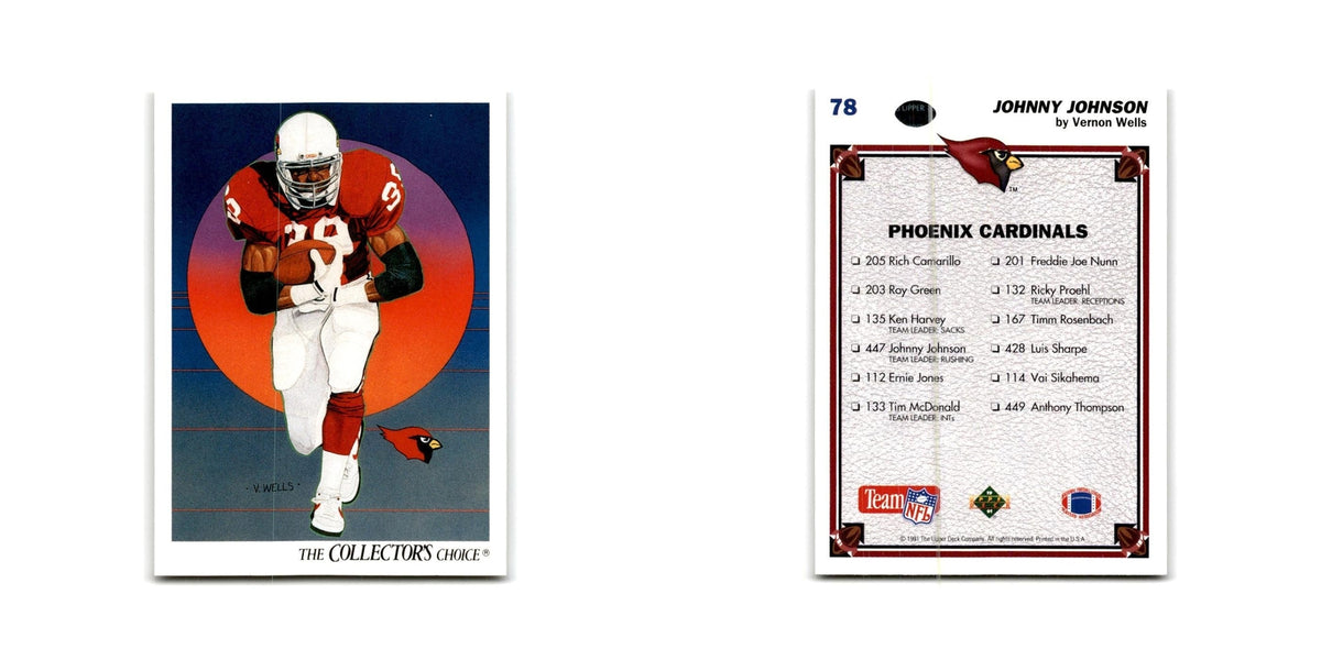 Johnny Johnson 1991 Upper Deck #78 Phoenix Cardinals Football Card NM