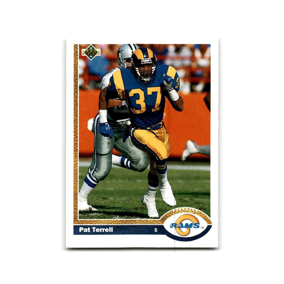Pat Terrell 1991 Upper Deck #53 Los Angeles Rams Football Card NM