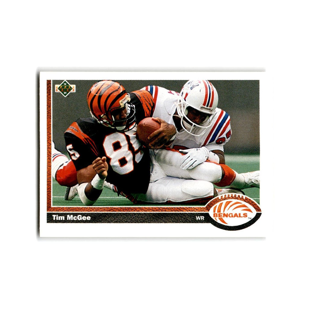 Tim McGee 1991 Upper Deck #66 Cincinnati Bengals Football Card NM