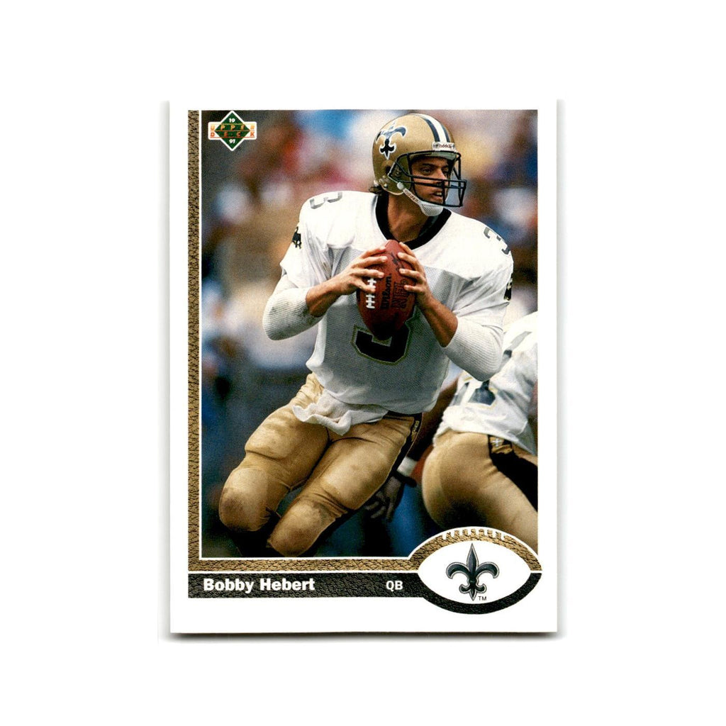 Bobby Hebert 1991 Upper Deck #44 New Orleans Saints Football Card NM