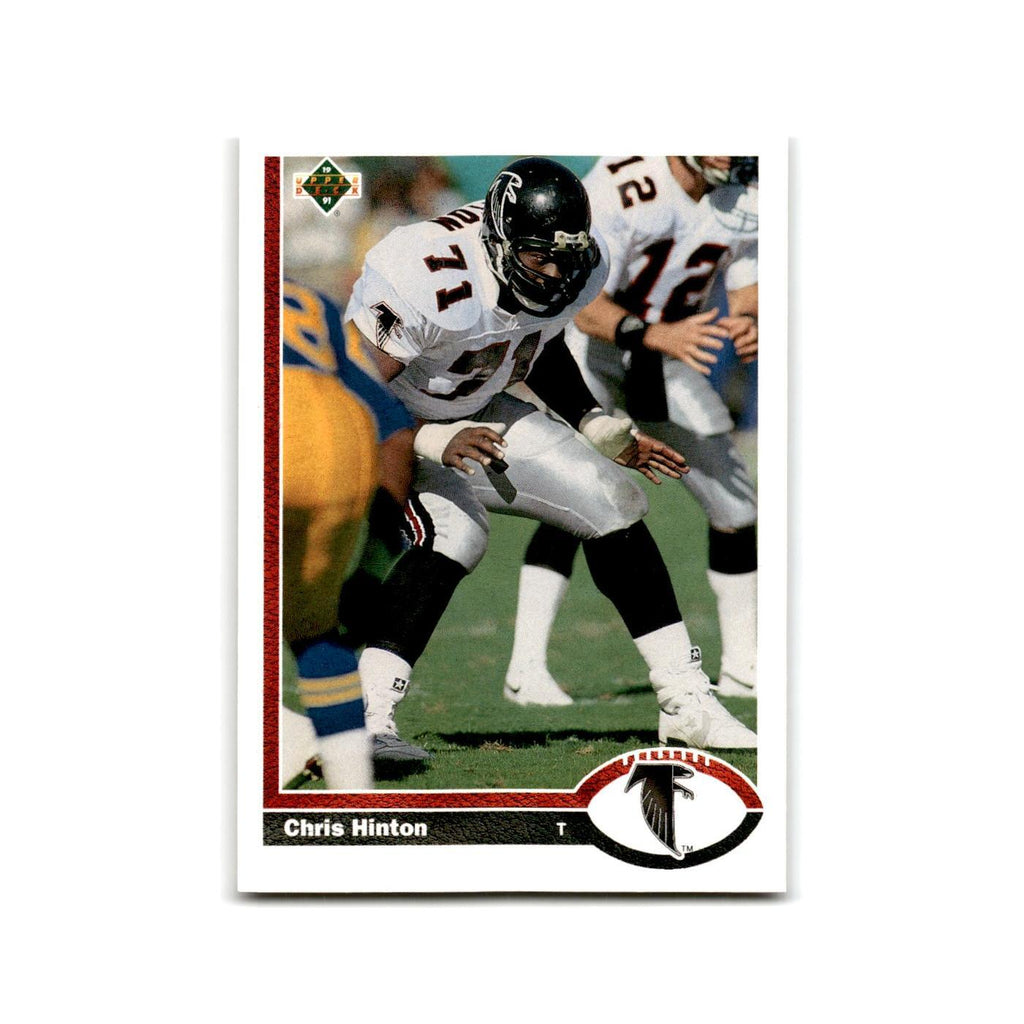 Chris Hinton 1991 Upper Deck #394 Atlanta Falcons Football Card NM