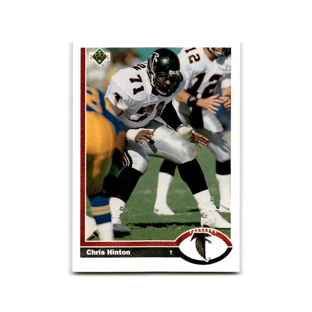 Chris Hinton 1991 Upper Deck #394 Atlanta Falcons Football Card NM