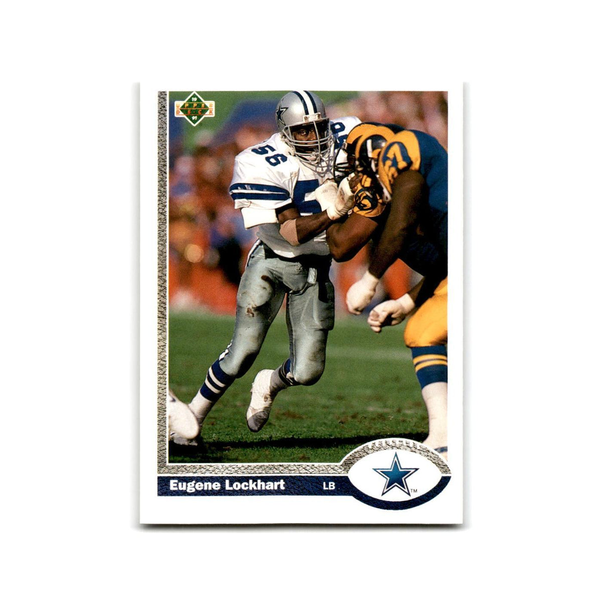 Eugene Lockhart 1991 Upper Deck #259 Dallas Cowboys Football Card NM
