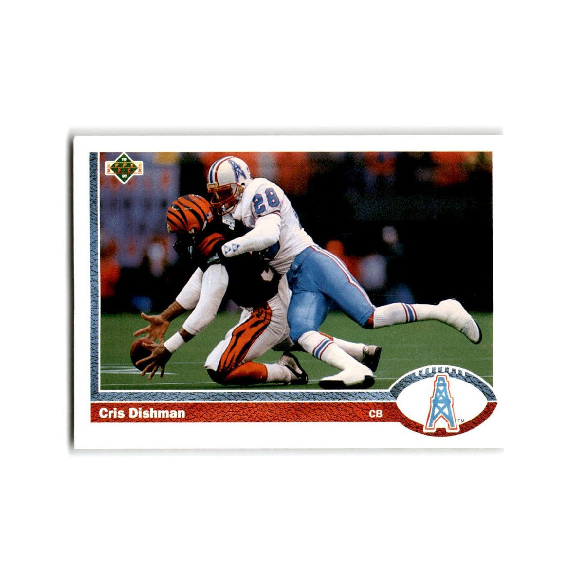 Cris Dishman 1991 Upper Deck #279 Houston Oilers Football Card NM