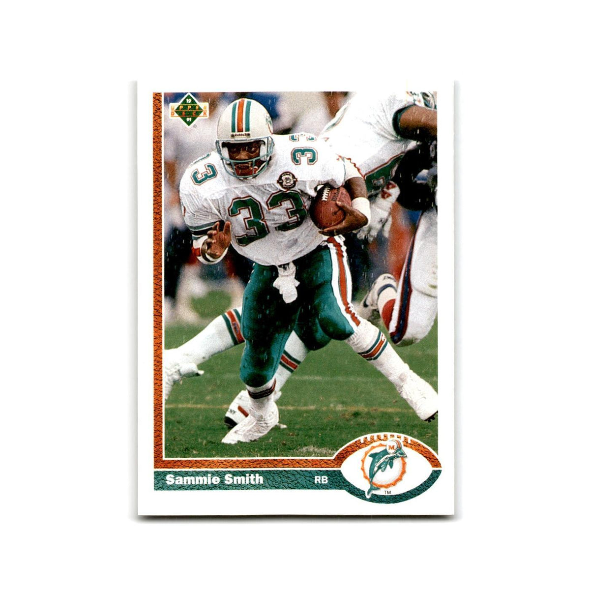 Sammie Smith 1991 Upper Deck #253 Miami Dolphins Football Card NM