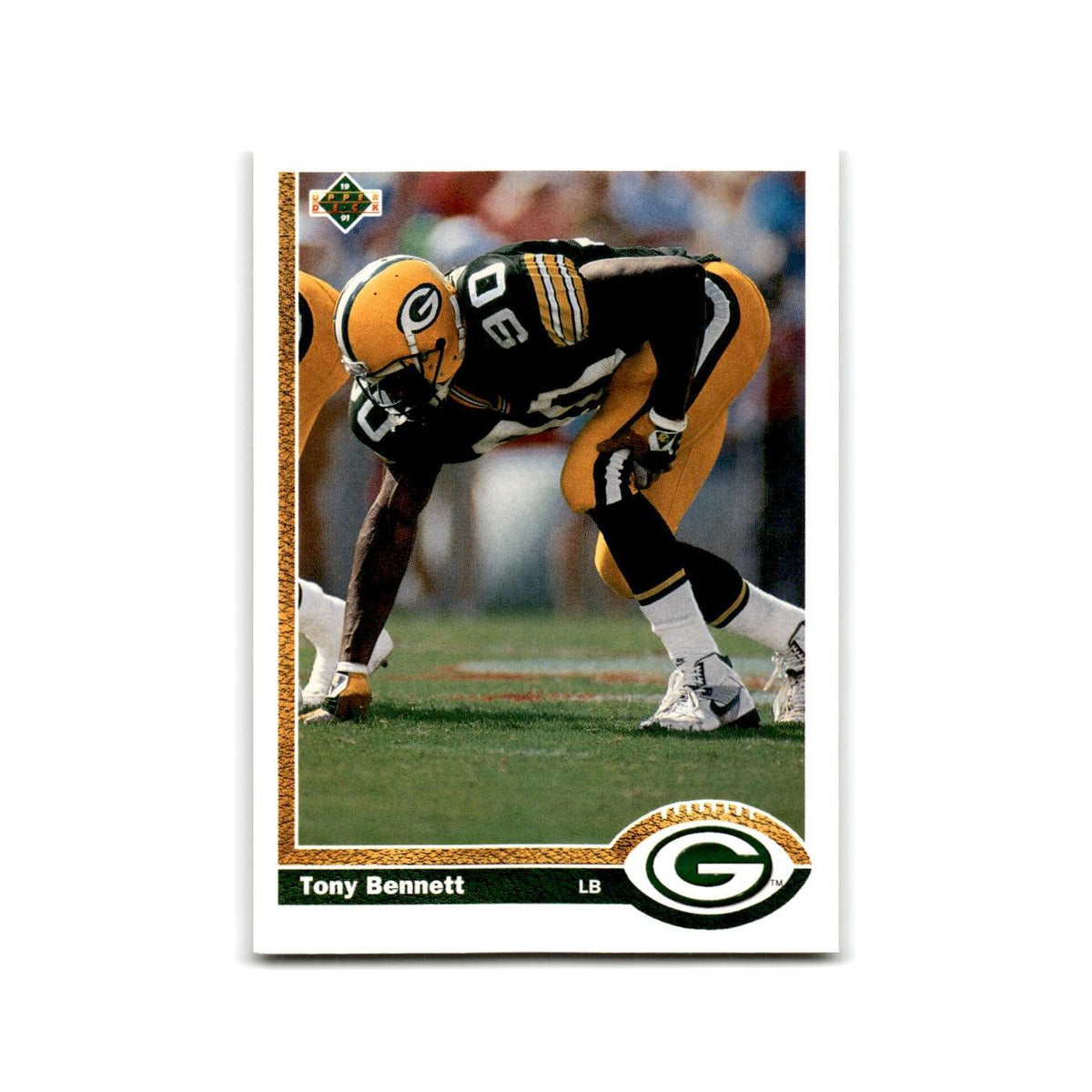 Tony Bennett 1991 Upper Deck #397 Green Bay Packers Football Card NM