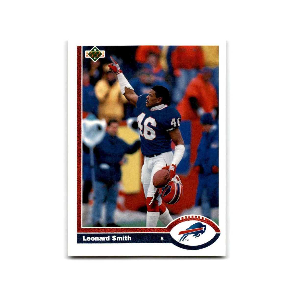 Leonard Smith 1991 Upper Deck #315 Buffalo Bills Football Card NM