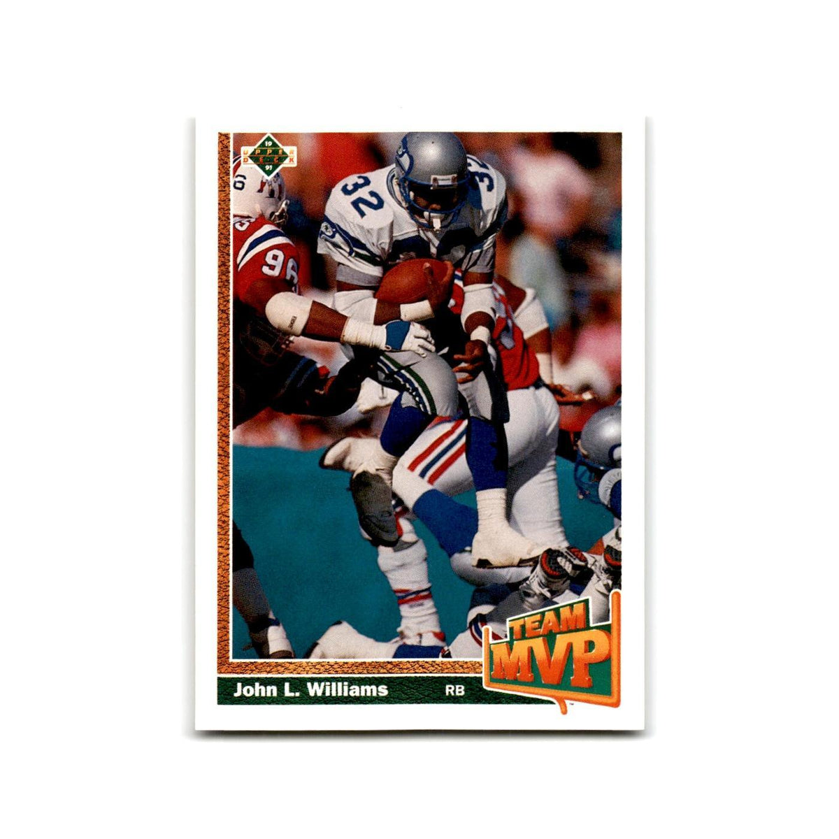 John L. Williams 1991 Upper Deck #476 Seattle Seahawks Football Card NM