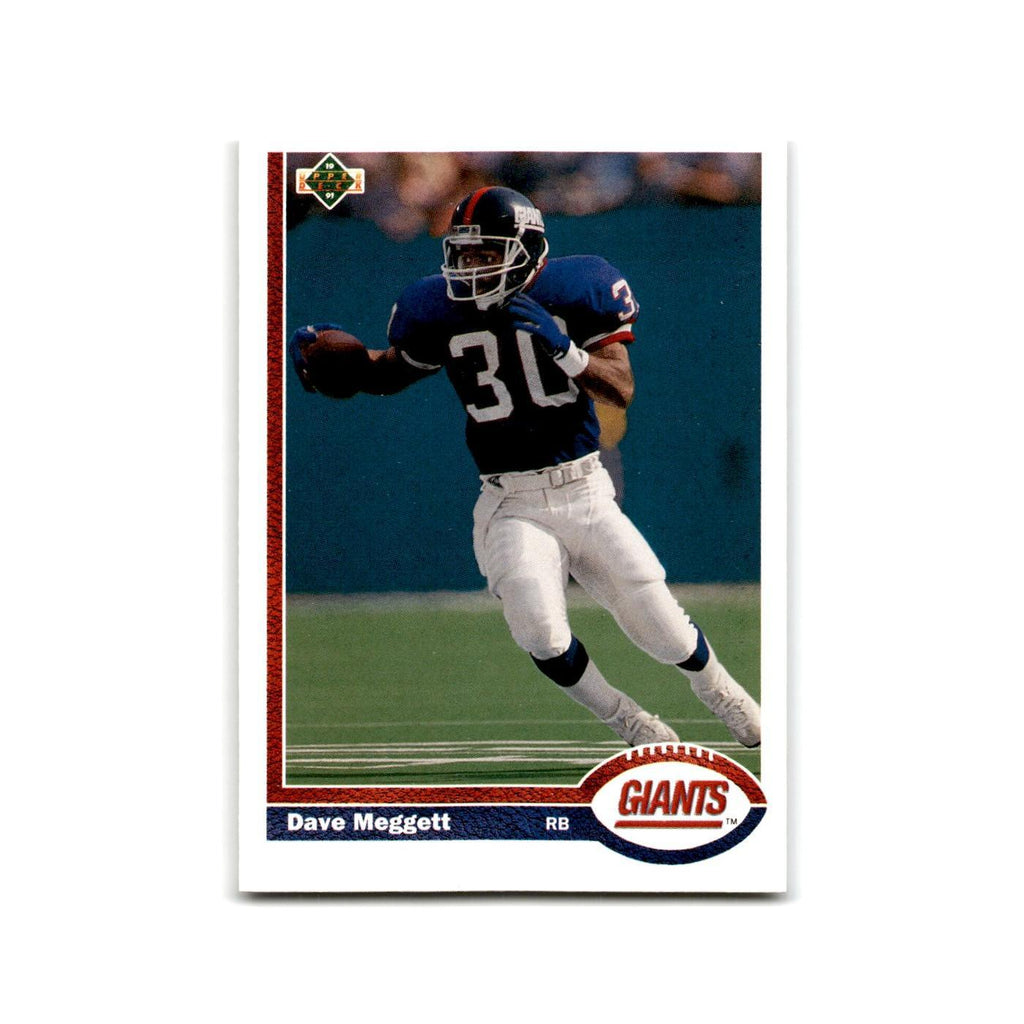 Dave Meggett 1991 Upper Deck #443 New York Giants Football Card NM