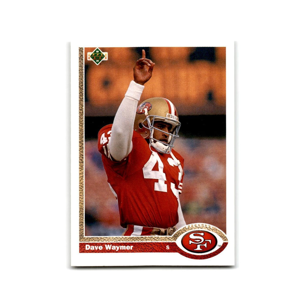 Dave Waymer 1991 Upper Deck #187 San Francisco 49ers Football Card NM