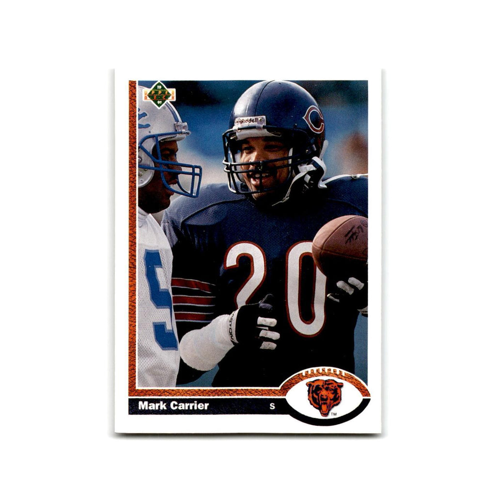 Mark Carrier 1991 Upper Deck #434 Chicago Bears Football Card NM