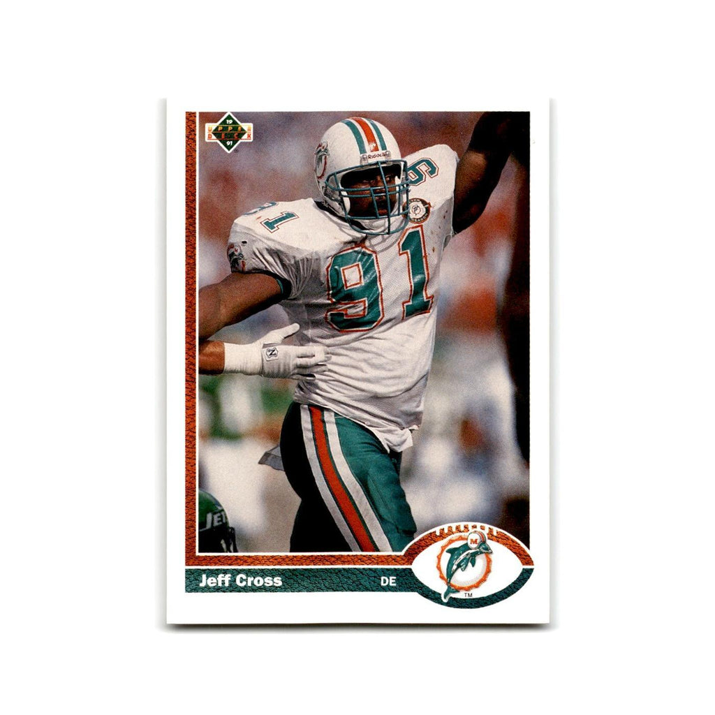 Jeff Cross 1991 Upper Deck #415 Miami Dolphins Football Card NM